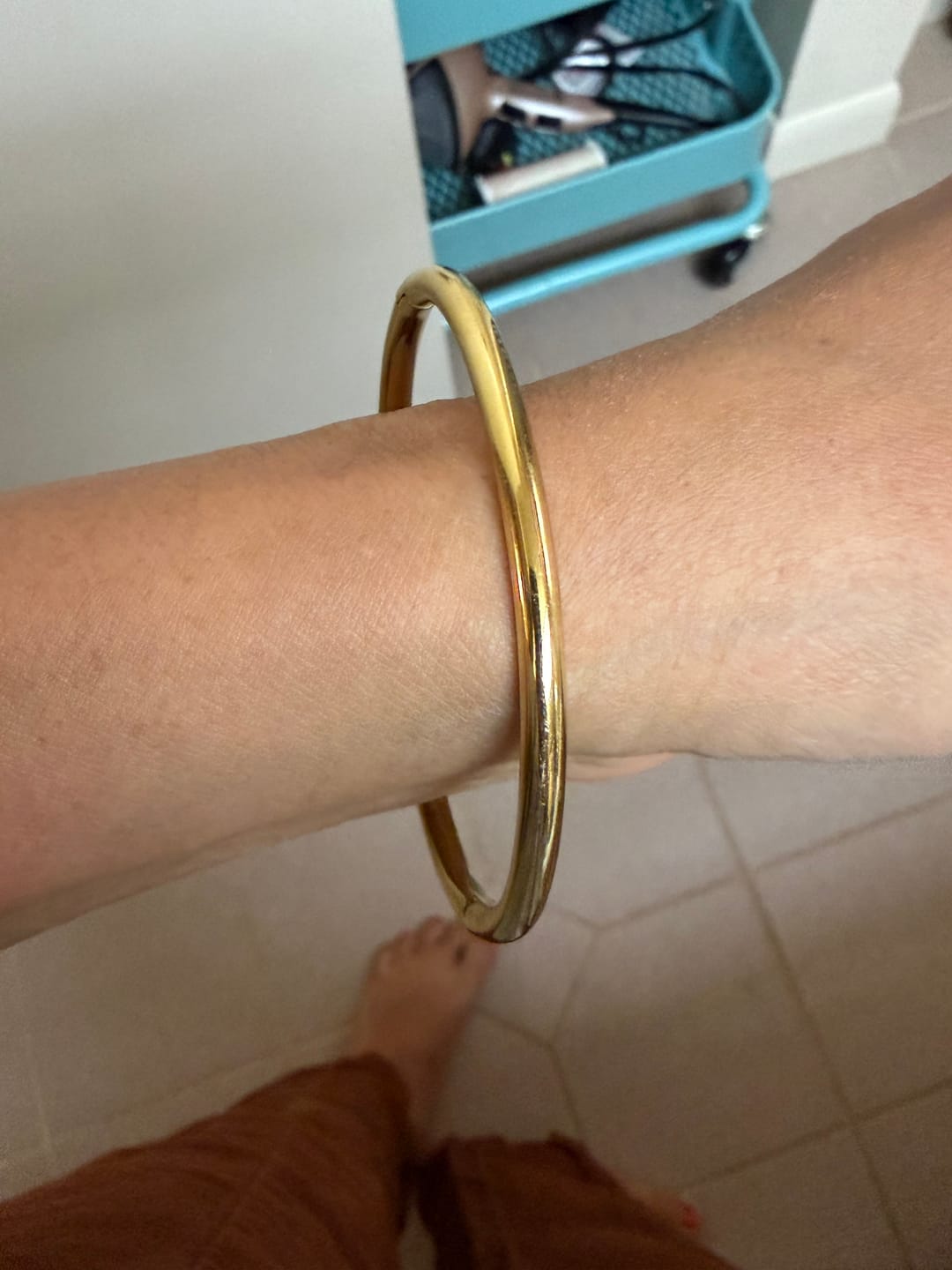 Customer photo review of Eli Gold Bangle