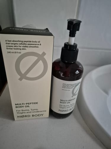 Customer photo review of NØRD BODY Anti-Cellulite Massage Oil t6
