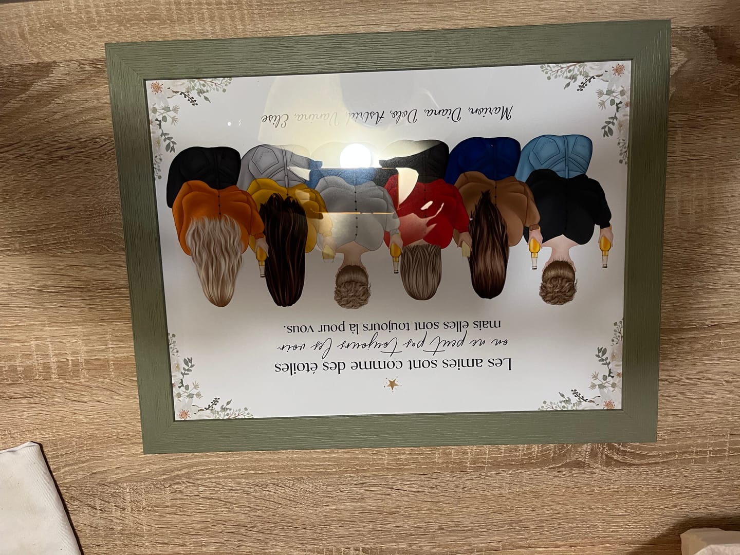 Customer photo review of Affiche Personnalisée - Meilleure Amie Groupe