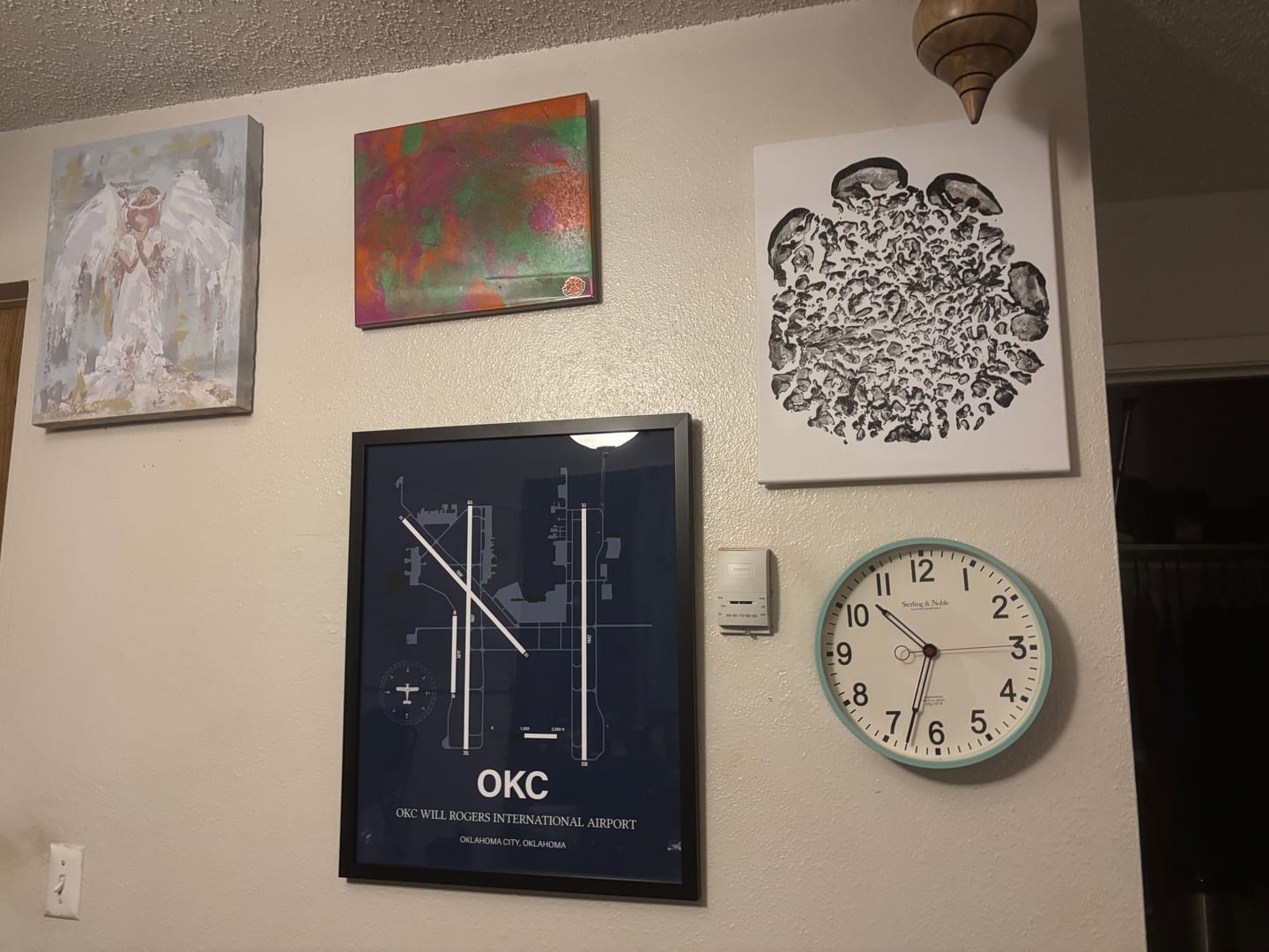 Customer photo review of OKC Airport Map, OKC Will Rogers International Airport, Color Print
