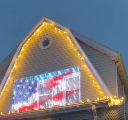 Customer photo review of Festilume - Smart Animated Christmas Balcony Lights