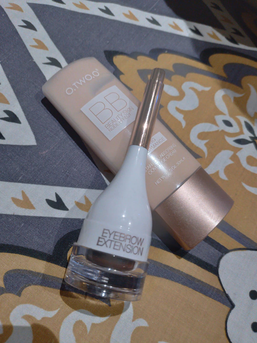 Customer photo review of O.TWO.O DYEING EYEBROW CREAM