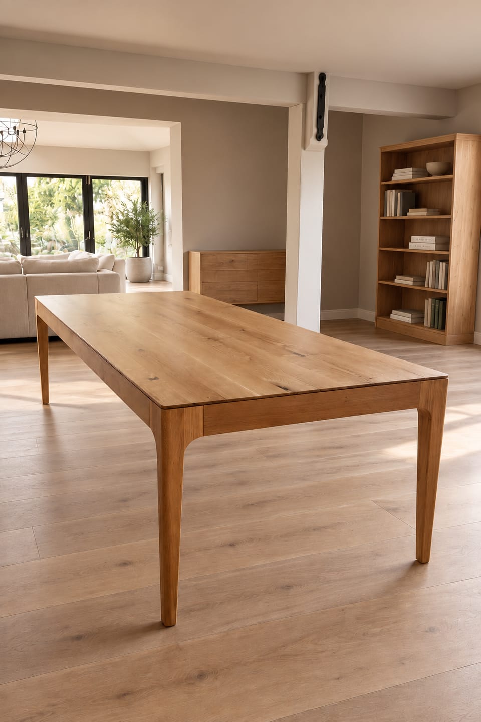 Customer photo review of Cecilia Extendable Oak Dining Table