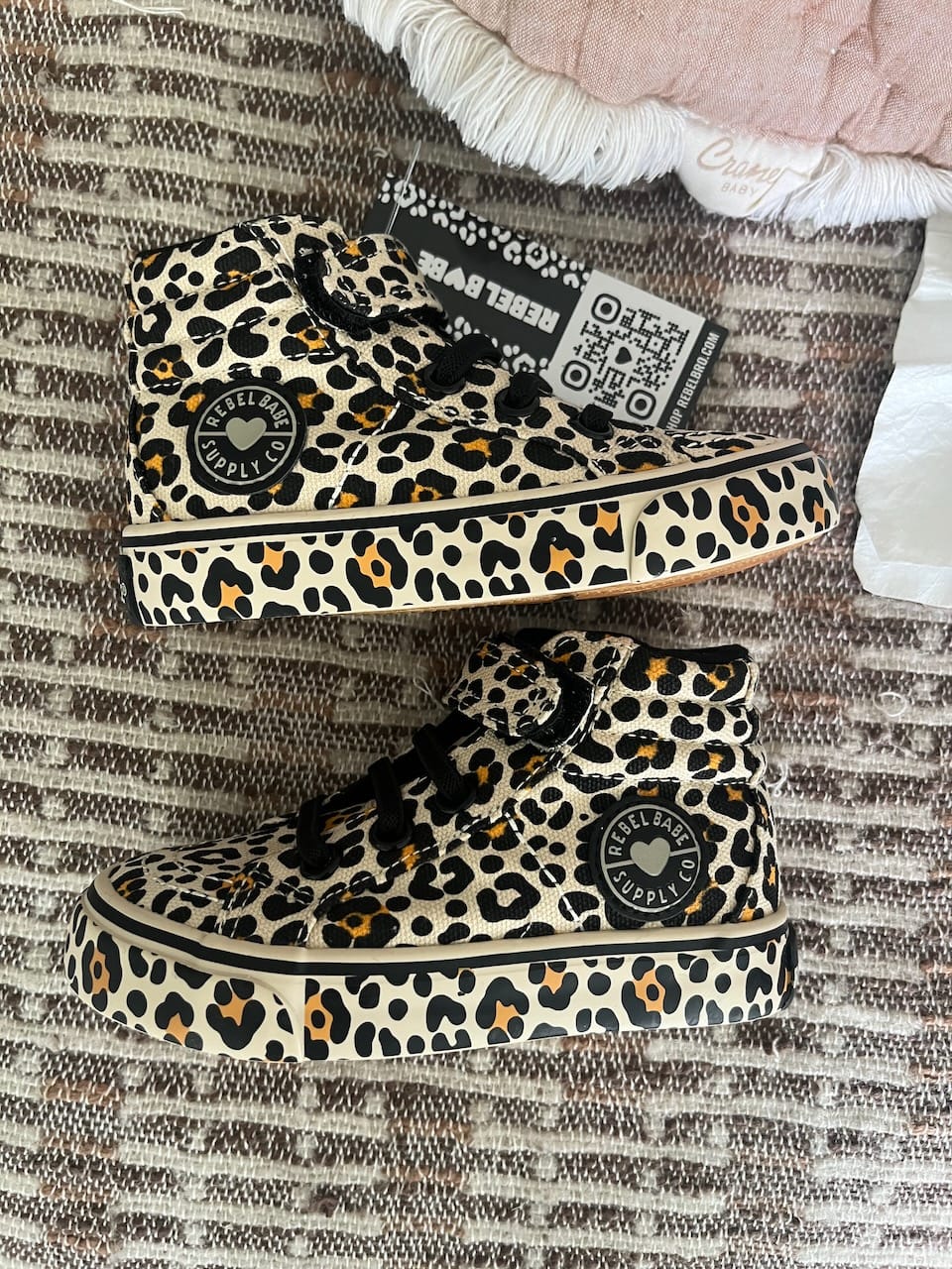 Customer photo review of SK8TR Hi-Top Shoe in Ava (Leopard)