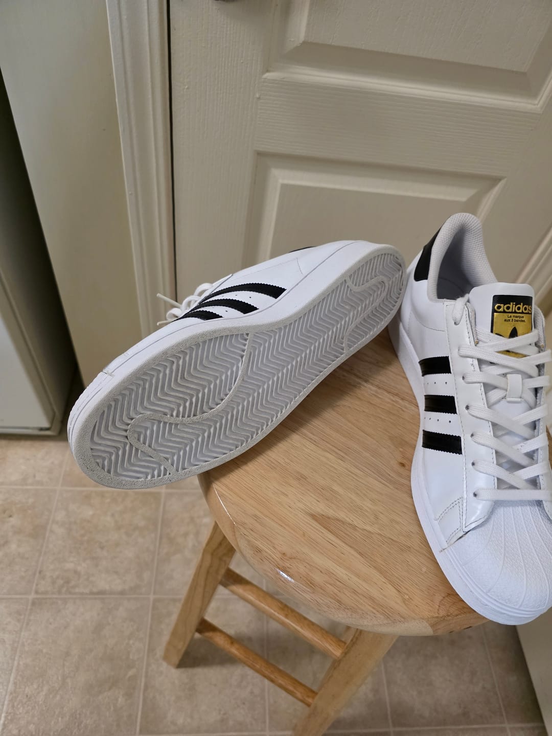 Customer photo review of adidas Superstar 'Footwear White Black'