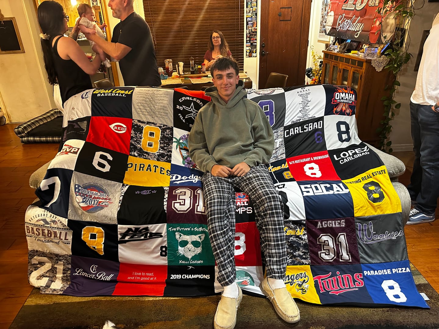Customer photo review of Project Repat T-Shirt Quilt