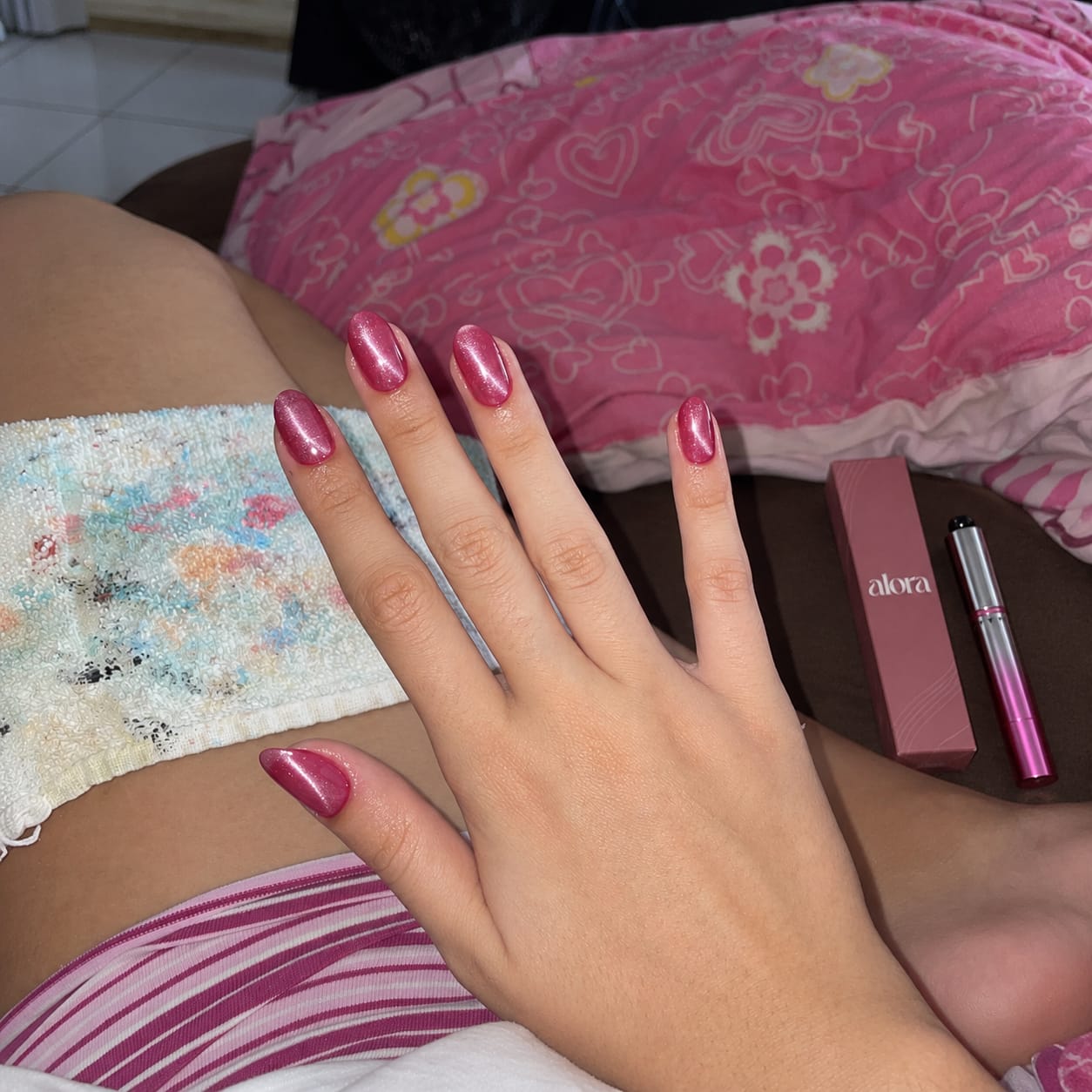 Customer photo review of Manicura ojo de gato profesional