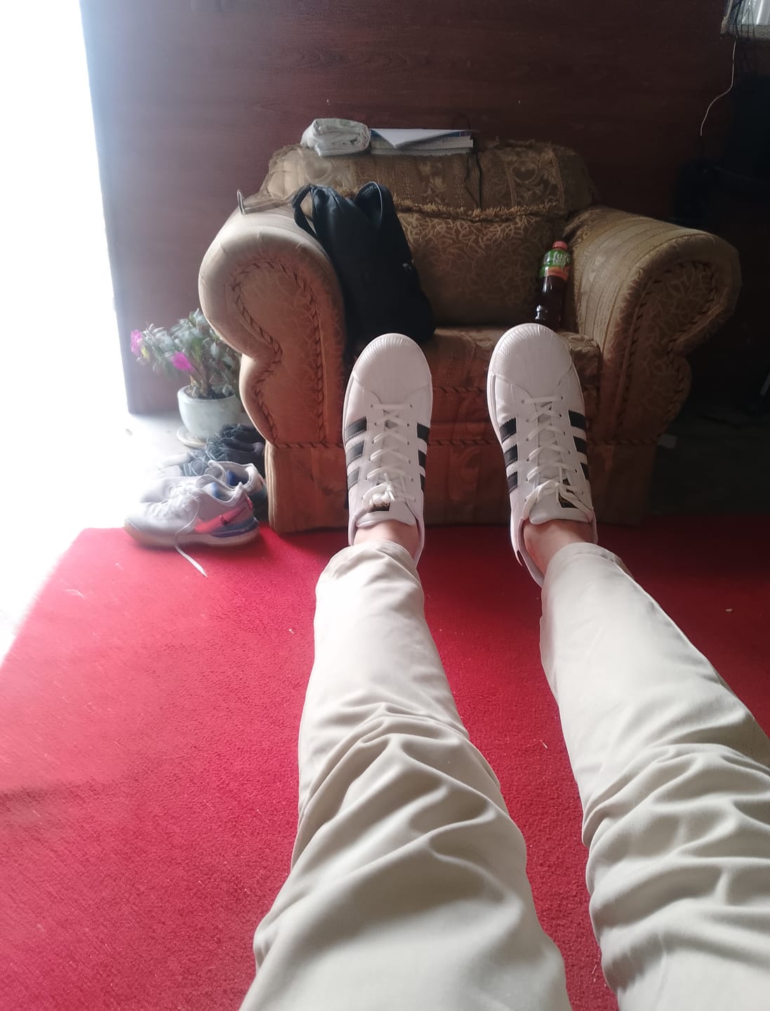 Customer photo review of Tenis Concha Blanco Negro