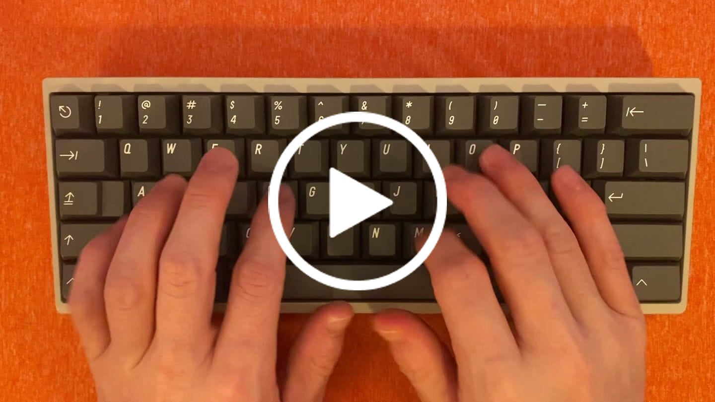 Customer video review of HMX Rain Rail Bottom-Out Linear Switch Factory Lubed (10PCS)
