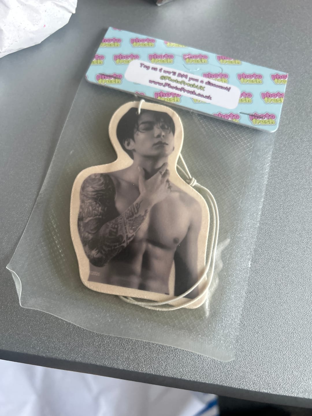 Customer photo review of Personalised Car Air Freshener