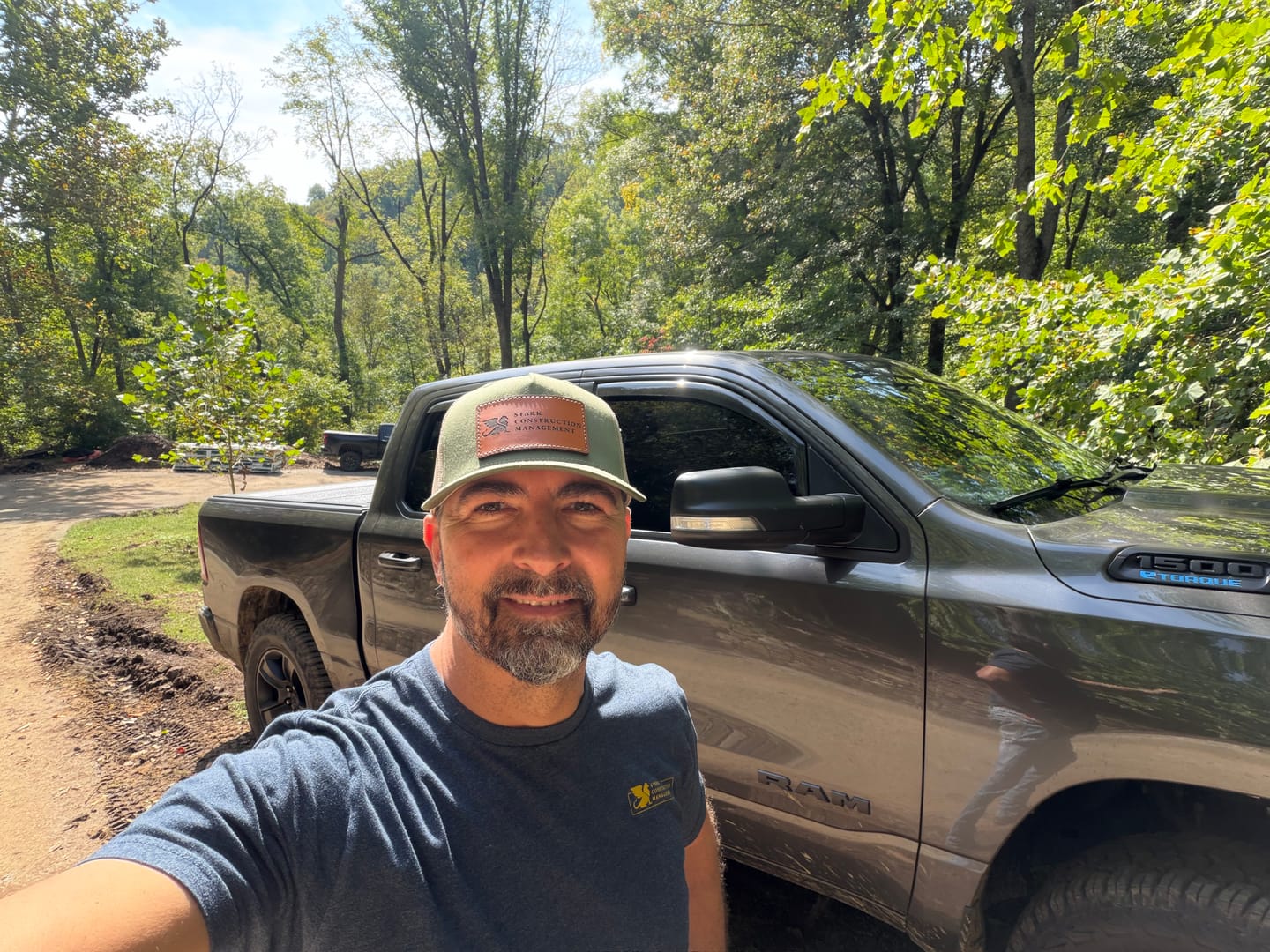 Customer photo review of Premium Custom Leather Patch Hats (Wholesale)