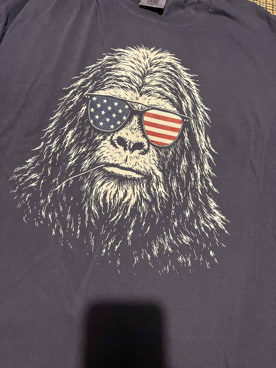 Customer photo review of Bigfoot Freedom Shades T-Shirt