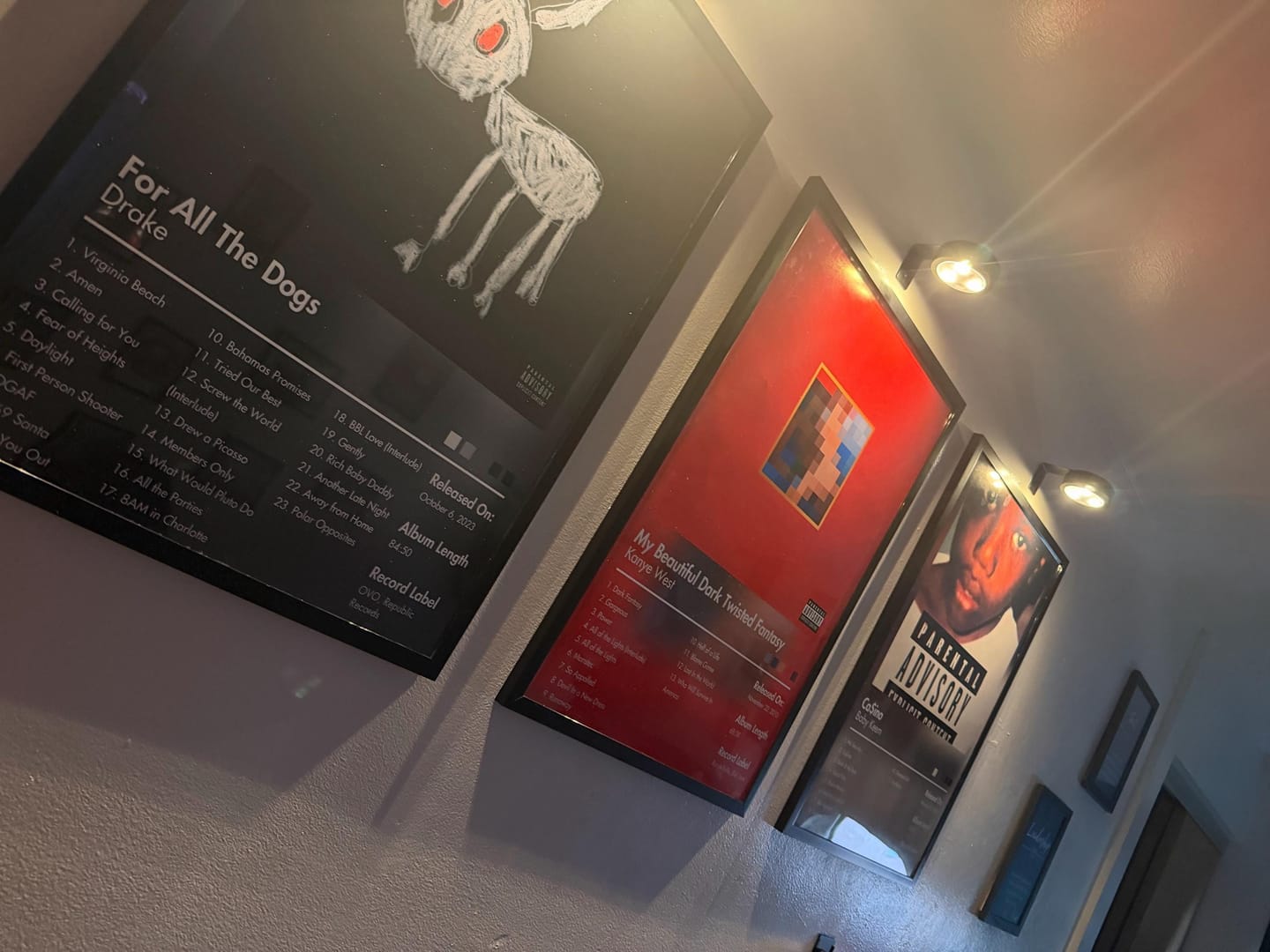 Customer photo review of Kanye West — My Beautiful Dark Twisted Fantasy Album Poster