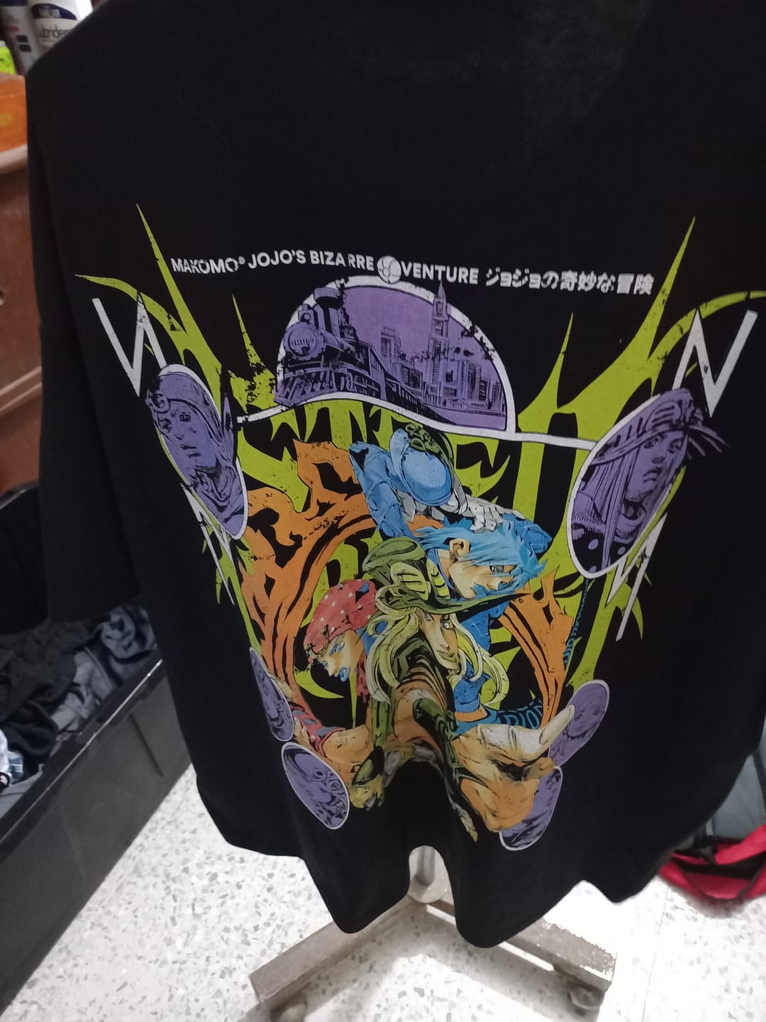 Customer photo review of STEEL BALL RUN  | JOJOS | PLAYERA OVERSIZE PREMIUM NEGRA