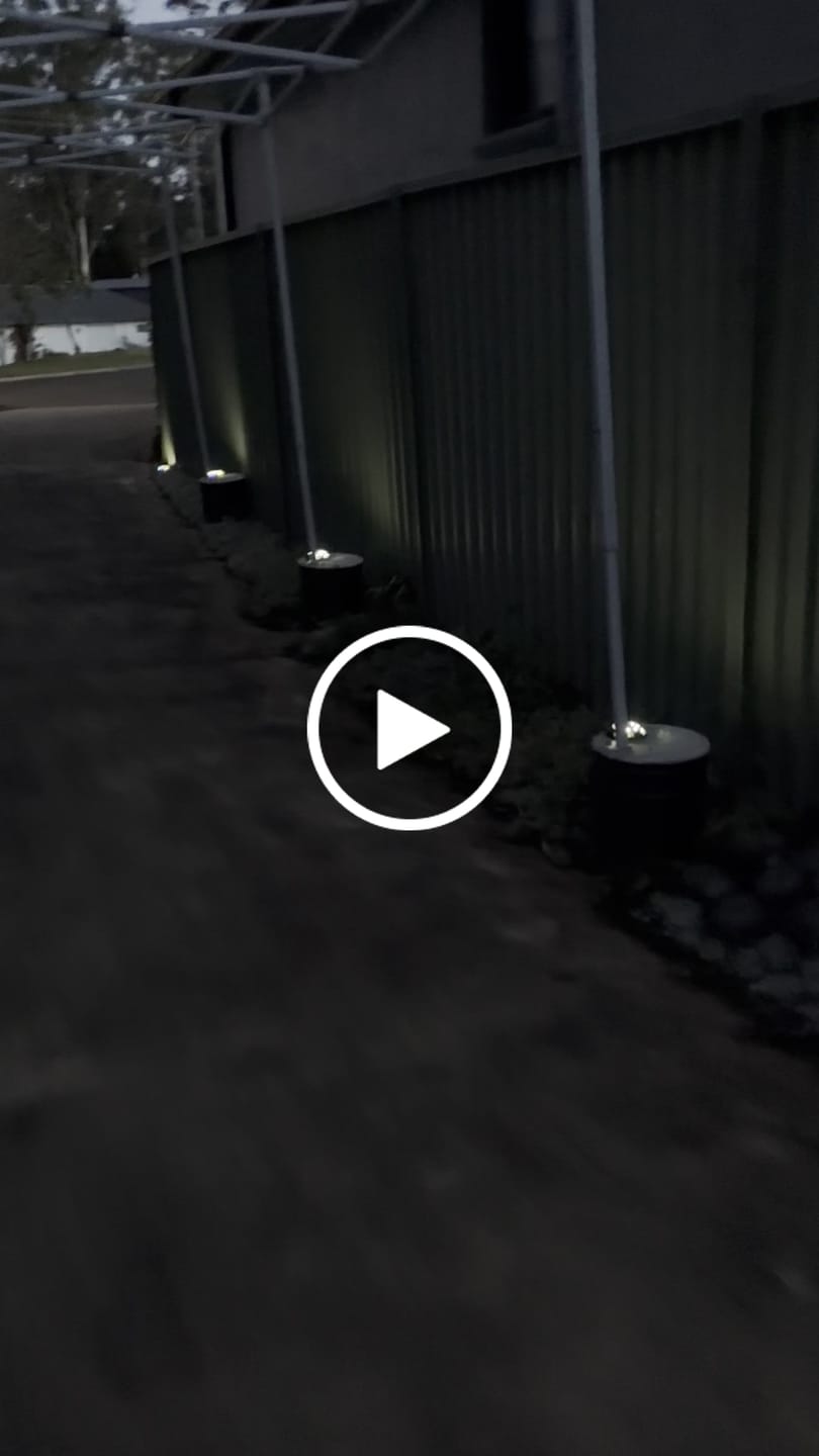 Customer video review of GardenBrite™ Onyx Solar Ground Light Pack