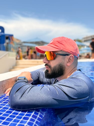 Juan G. wearing Trailvision trailblazer