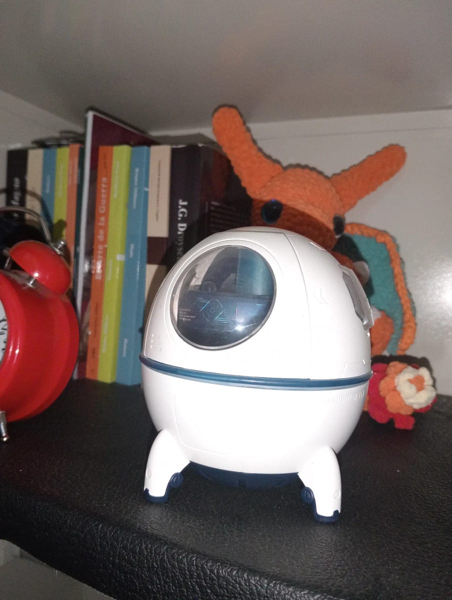 Customer photo review of Humidificador nave astronauta USB