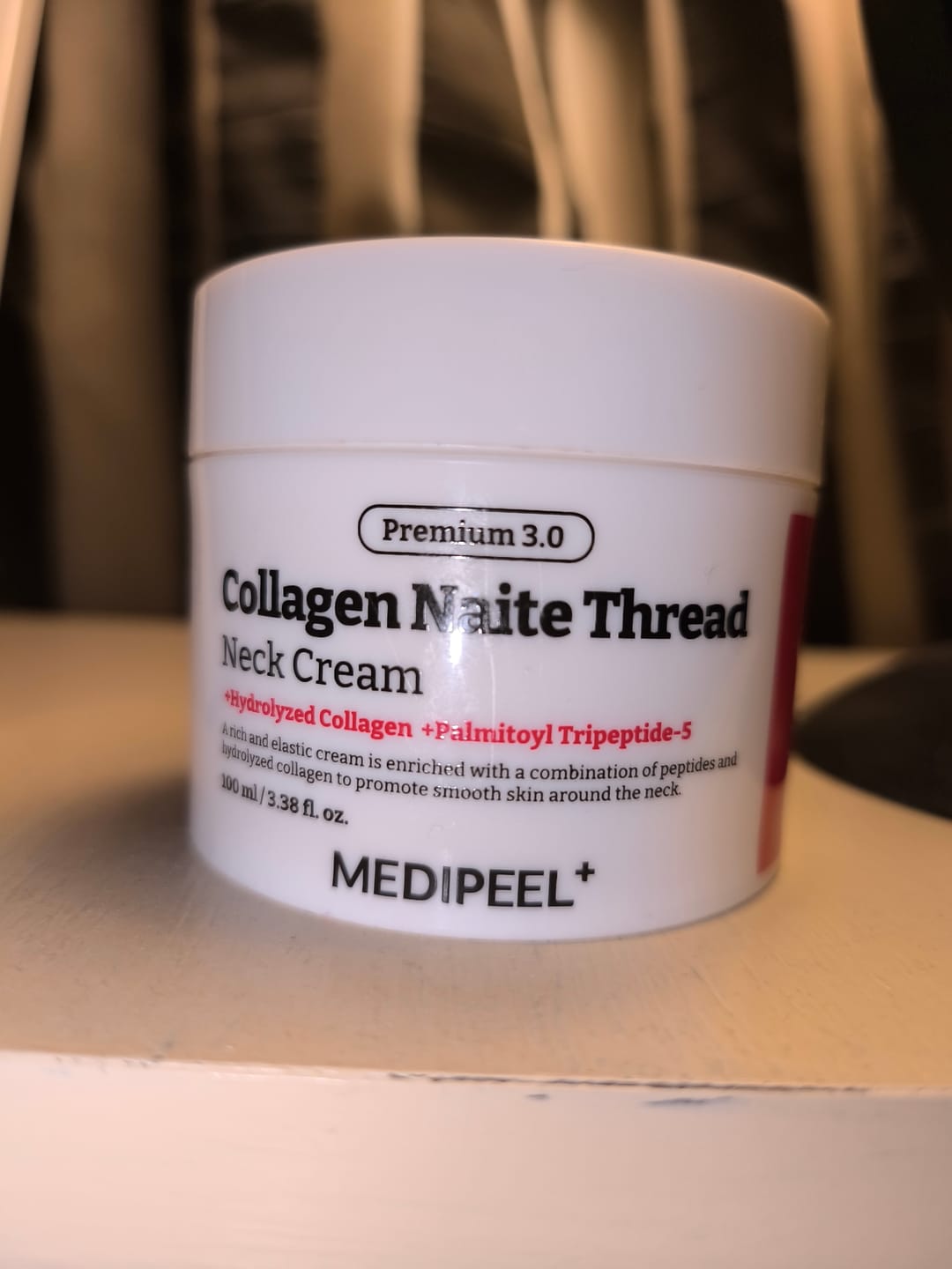 Customer photo review of Kakla liftinga krēms ar kolagēnu MEDI-PEEL Premium Collagen Naite Thread Neck Cream 3.0