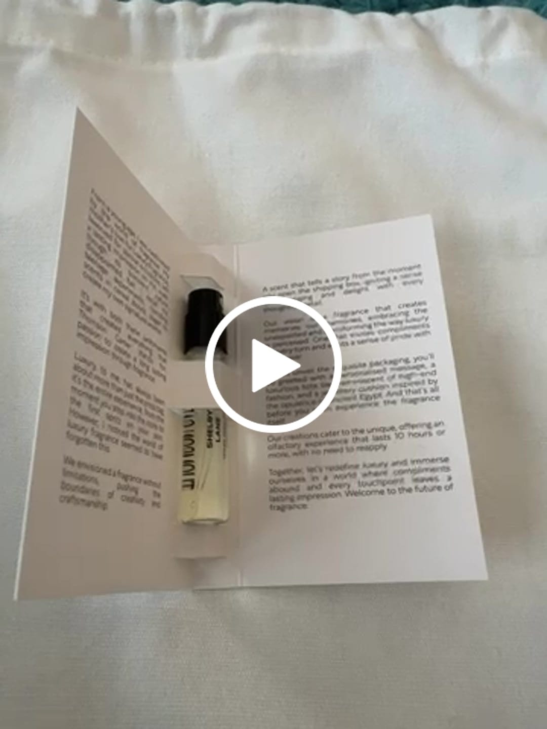 Customer video review of Shelby Lane | Eau de Parfum | 2ml