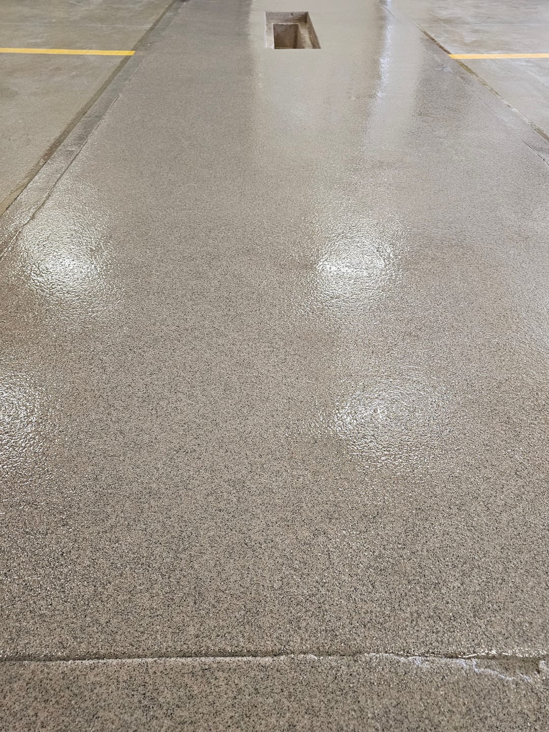 Customer photo review of Quartz Epoxy Flooring - Warm Collection