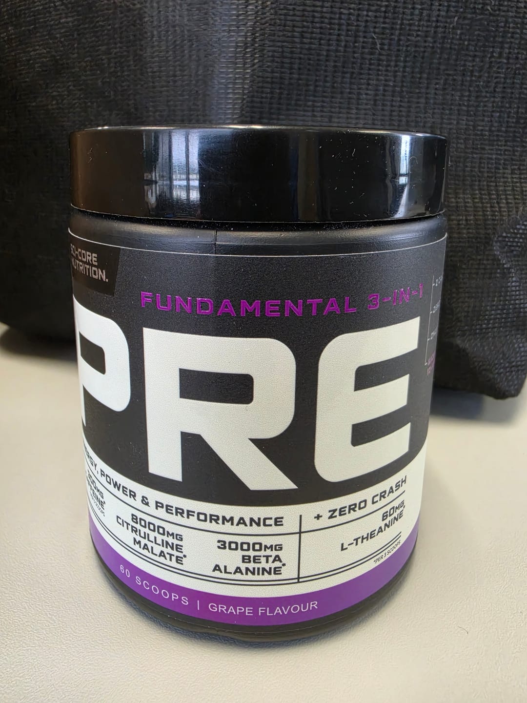 Customer photo review of Fundamental 3-in-1 PRE Grape - 300g | 60 scoops (New)
