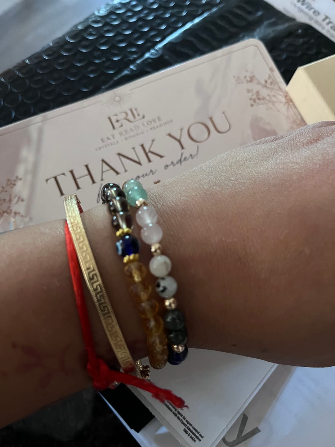 Customer photo review of 11:11 Wealth Multiplier REAL Gold Bracelet