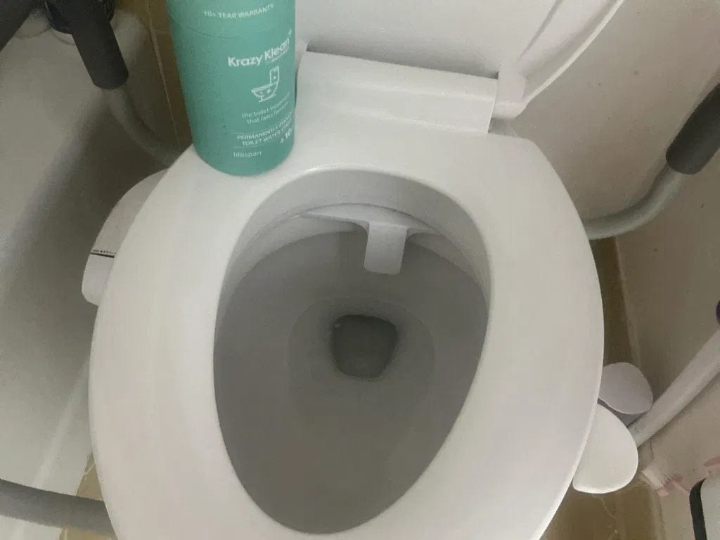 Customer photo review of Krazy Klean  Otomatik Klozet Temizleyici ve Kireç Önleyici Kalkan !