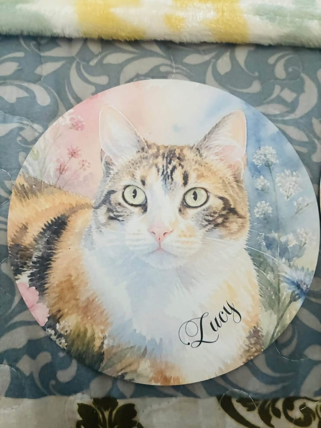 Customer photo review of Watercolor - Personalized Car Magnet