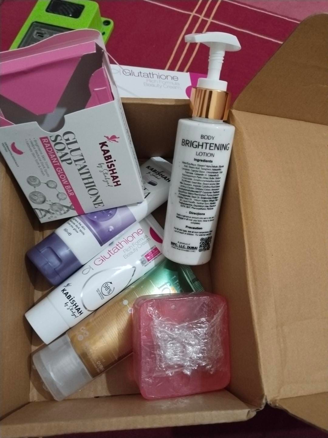 Customer photo review of Glutathione Brightening Bundle
