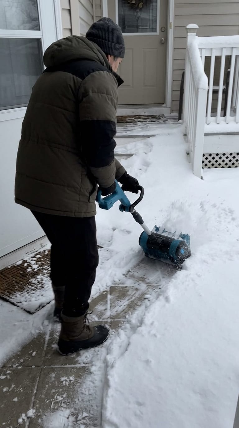 Customer photo review of Elektrische Schneeschaufel
