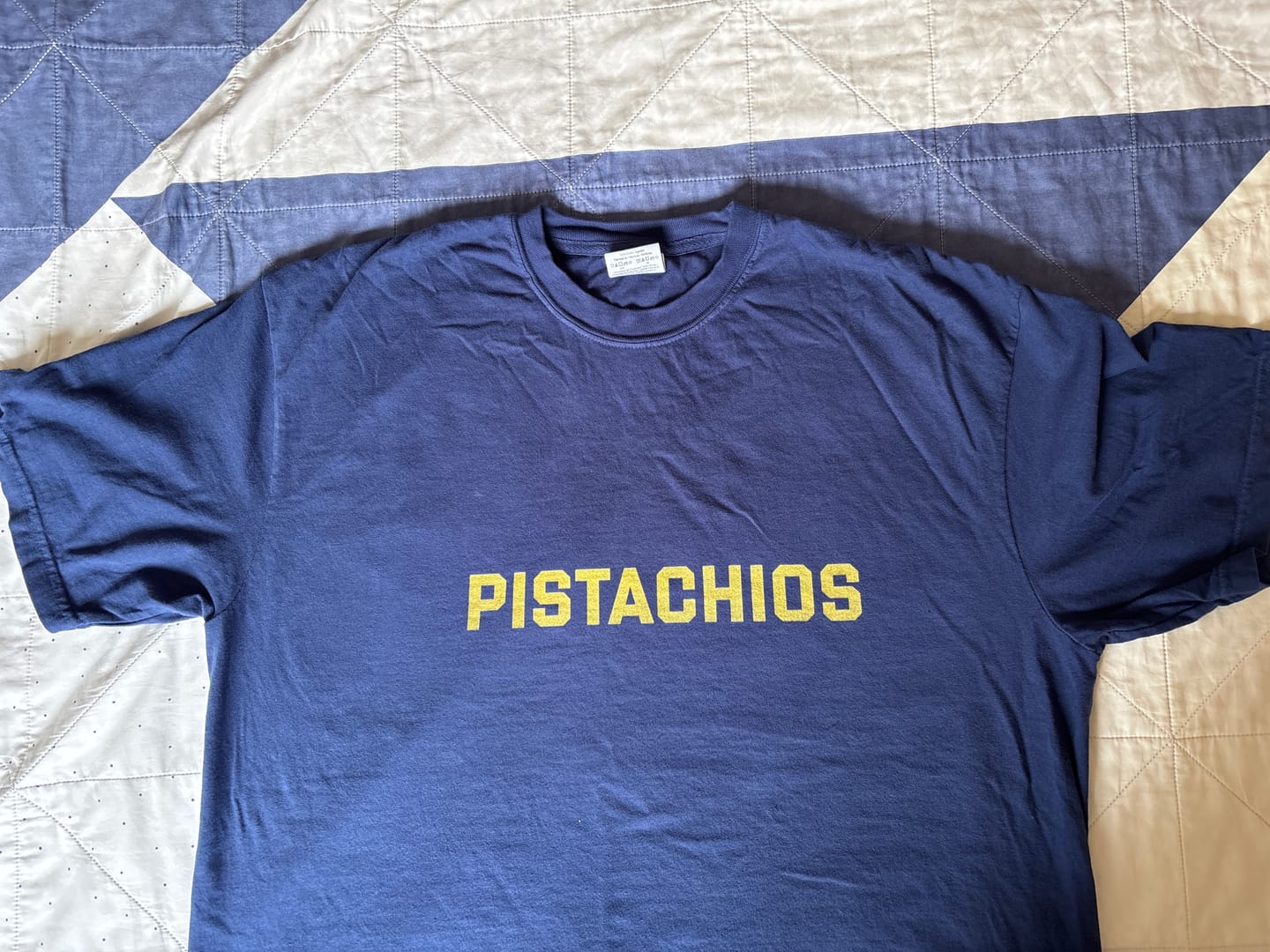 Customer photo review of Pistachios T-Shirt