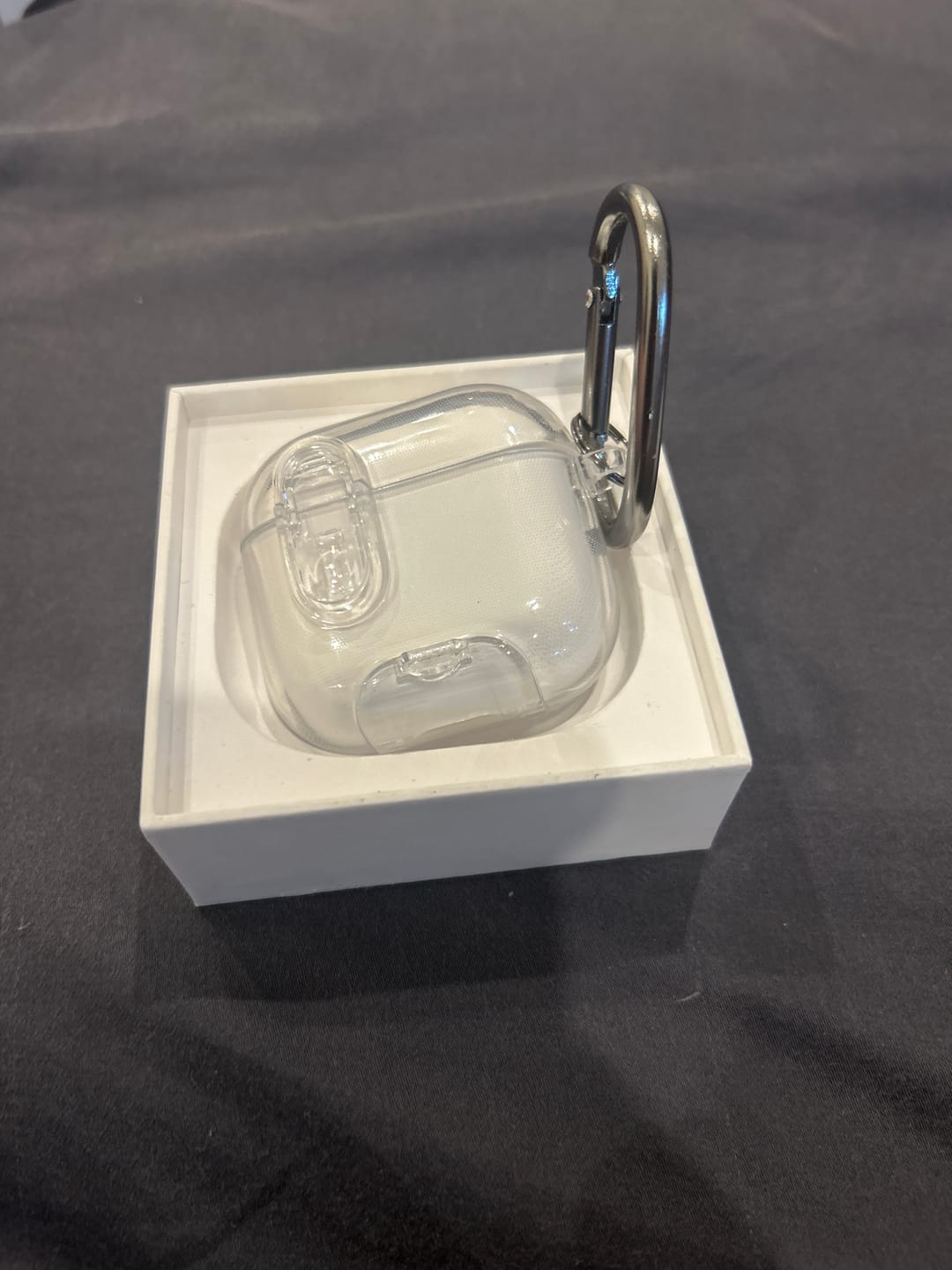 Customer photo review of Vista Crystal Case with Phone Stand for AirPods 5