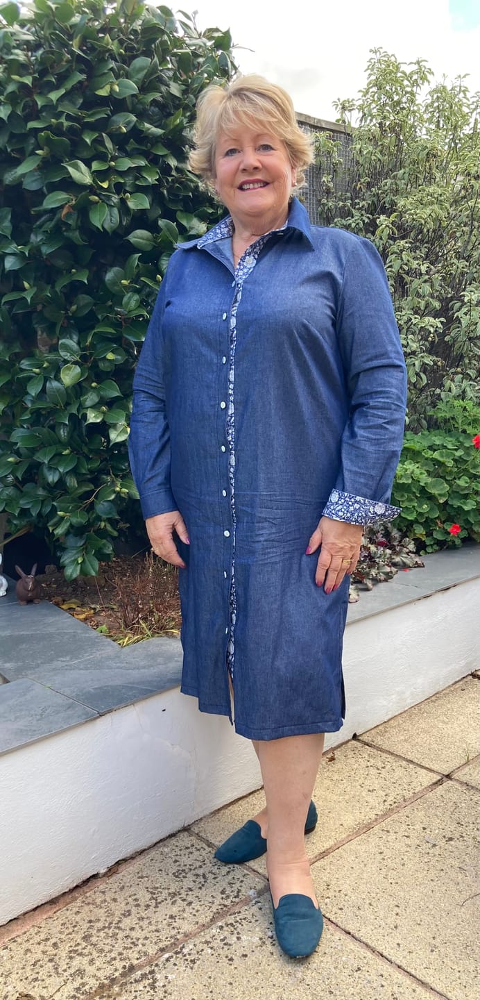 Customer photo review of Lightweight 4oz Washed Denim Fabric