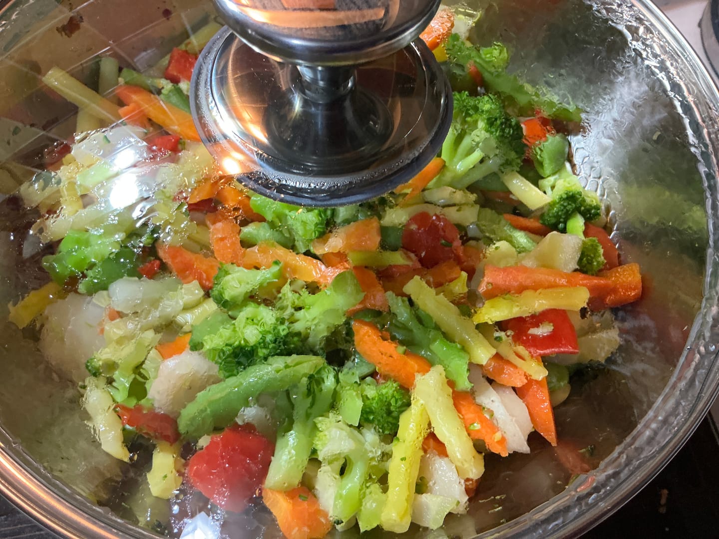 Customer photo review of Hand-Hammered Titanium Wok & Fry Pan (10 Inch) with Utensils