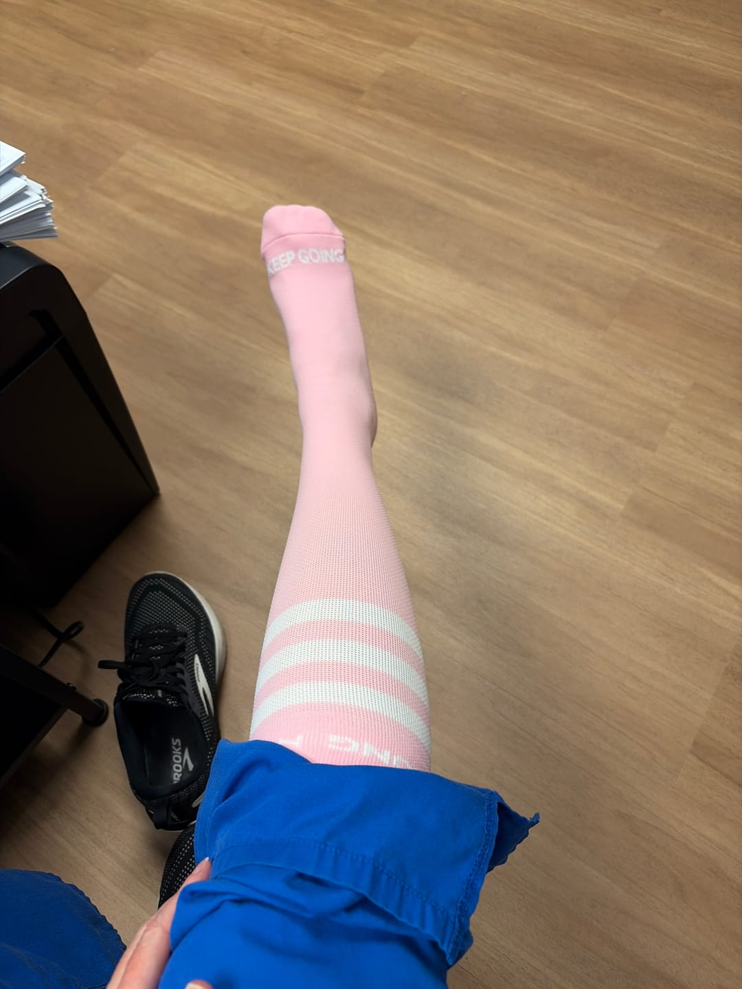 Customer photo review of NurseStrong Performance Compression Socks