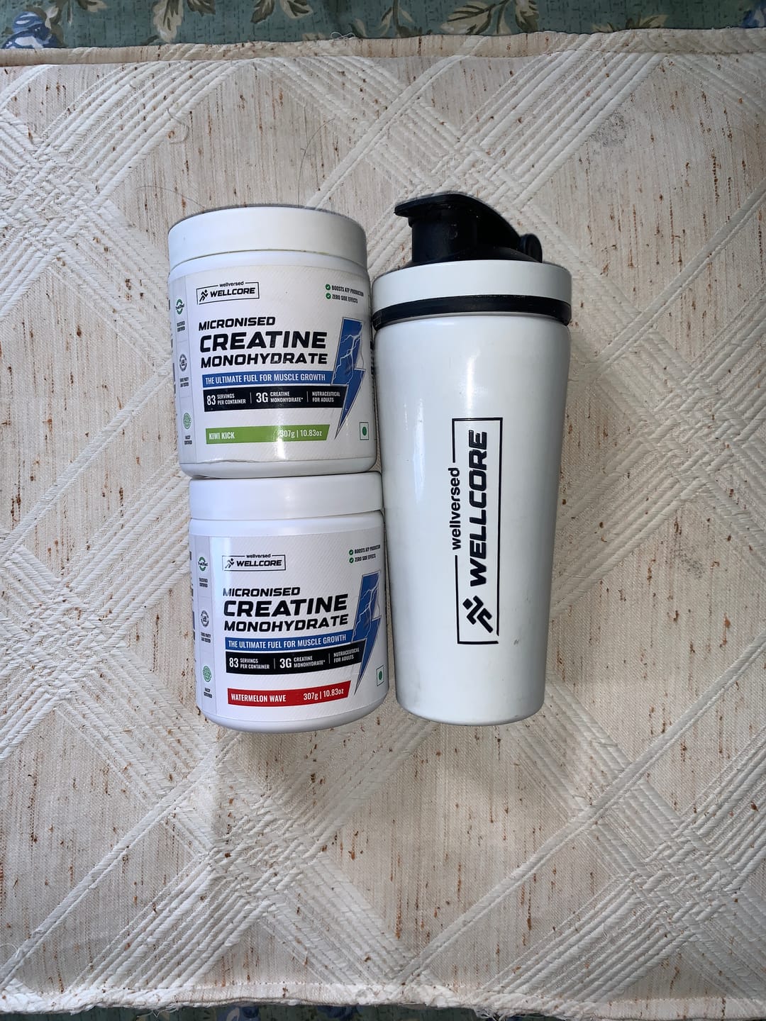Customer photo review of Wellcore - Pure Micronised Creatine Monohydrate | Watermelon Wave (307g, 83 servings)