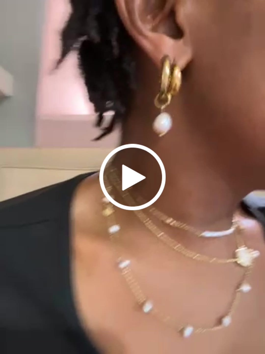 Customer video review of Bethany Pearl Drop Hoop (Bundle)