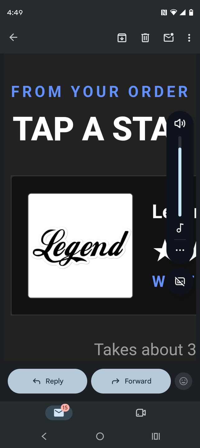 Customer photo review of Legend Decal