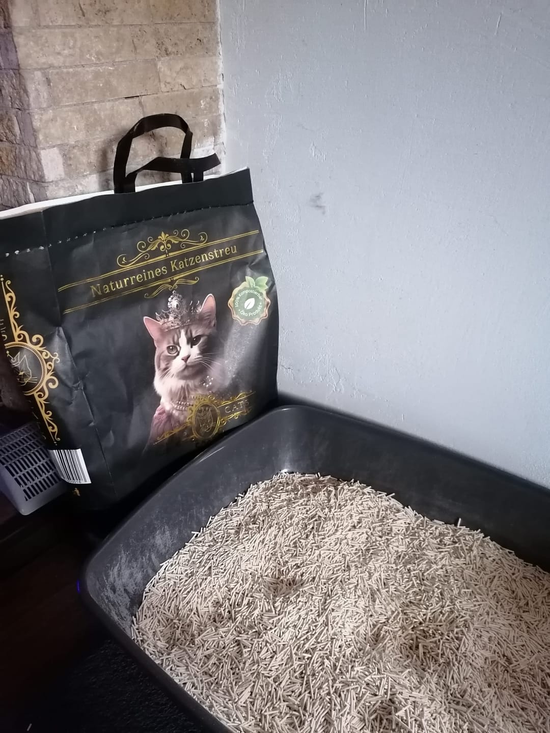 Customer photo review of Naturreines Katzenstreu