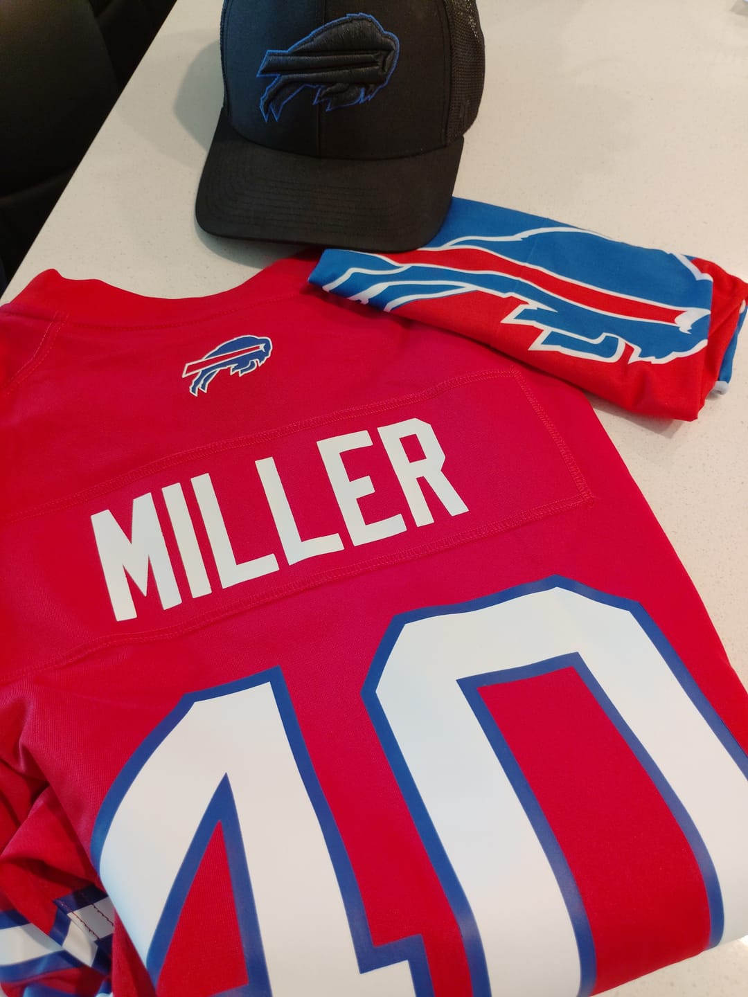 Customer photo review of Fanatics Nike Men's Buffalo Bills Von Mille SS Game Jersey - University Red