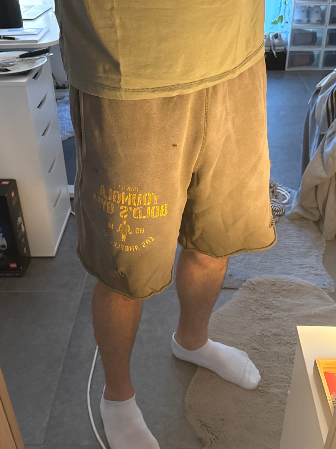 Customer photo review of 1014 - Gold's Iron Legacy Shorts