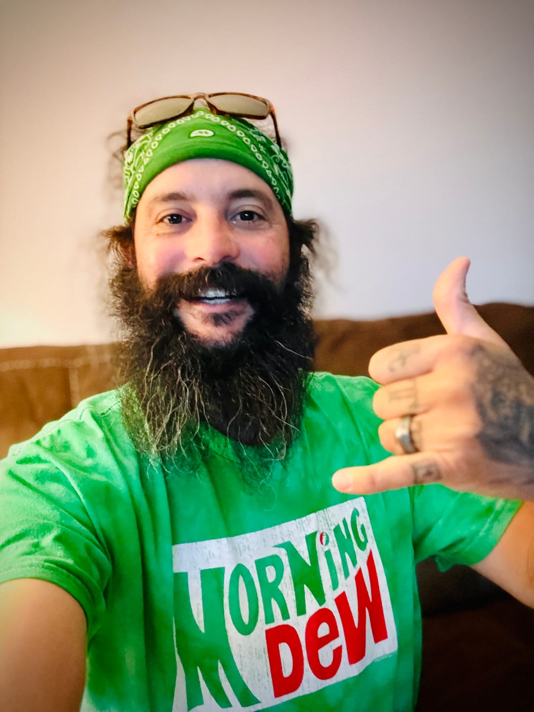 Customer photo review of Grateful Dead Morning Dew Tie Dye T Shirt