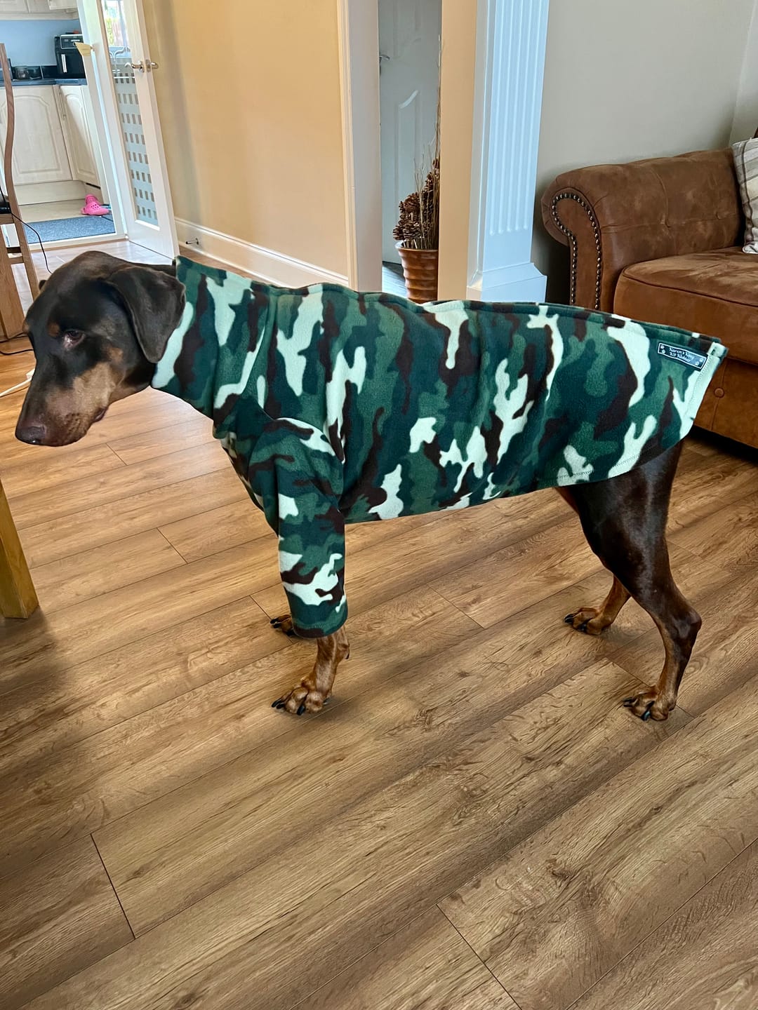 Customer photo review of Camo Anti Pill Polar Fleece Fabric