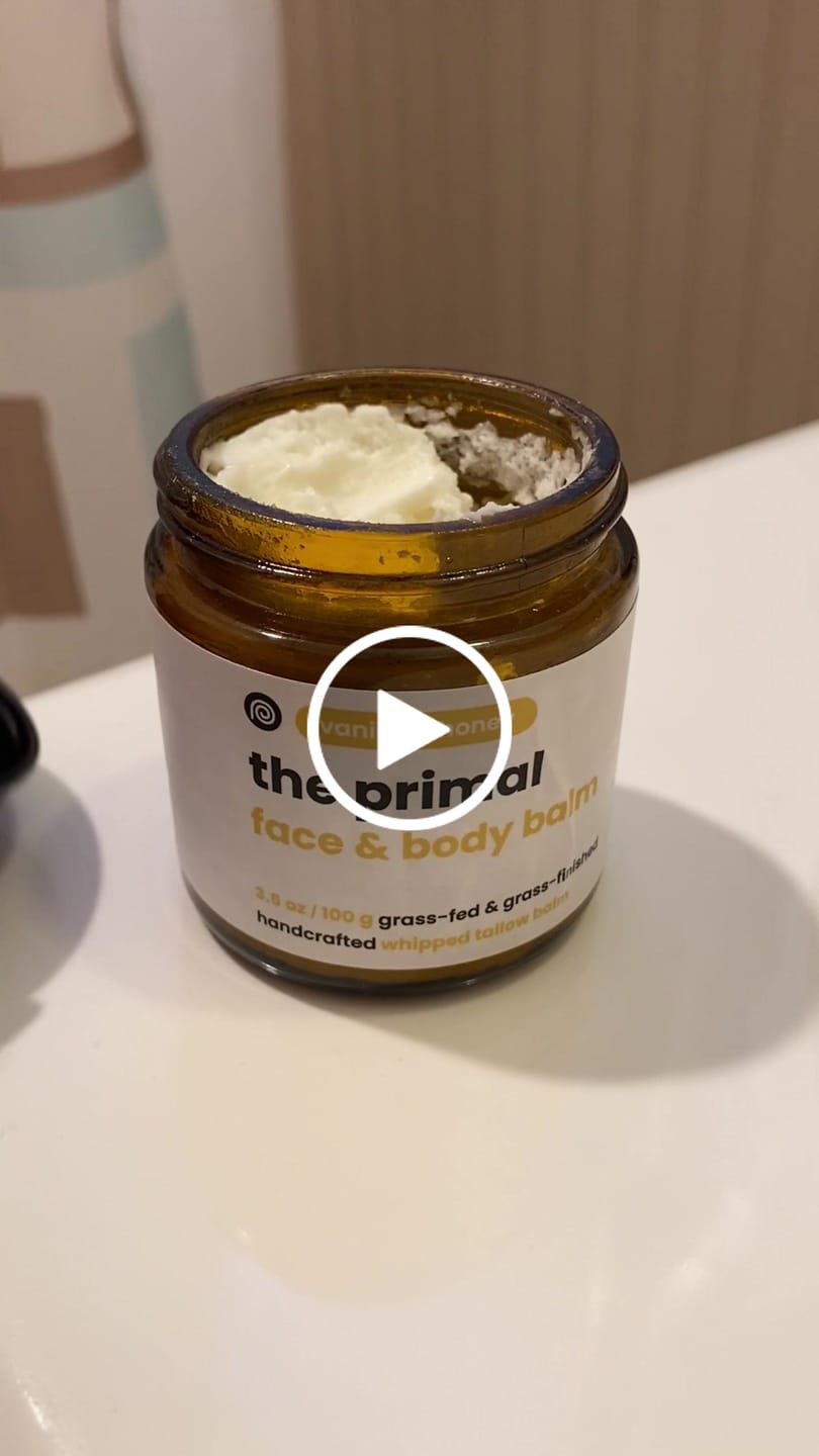 Customer video review of Vanilla + Honey Whipped Tallow Balm (Face & Body)