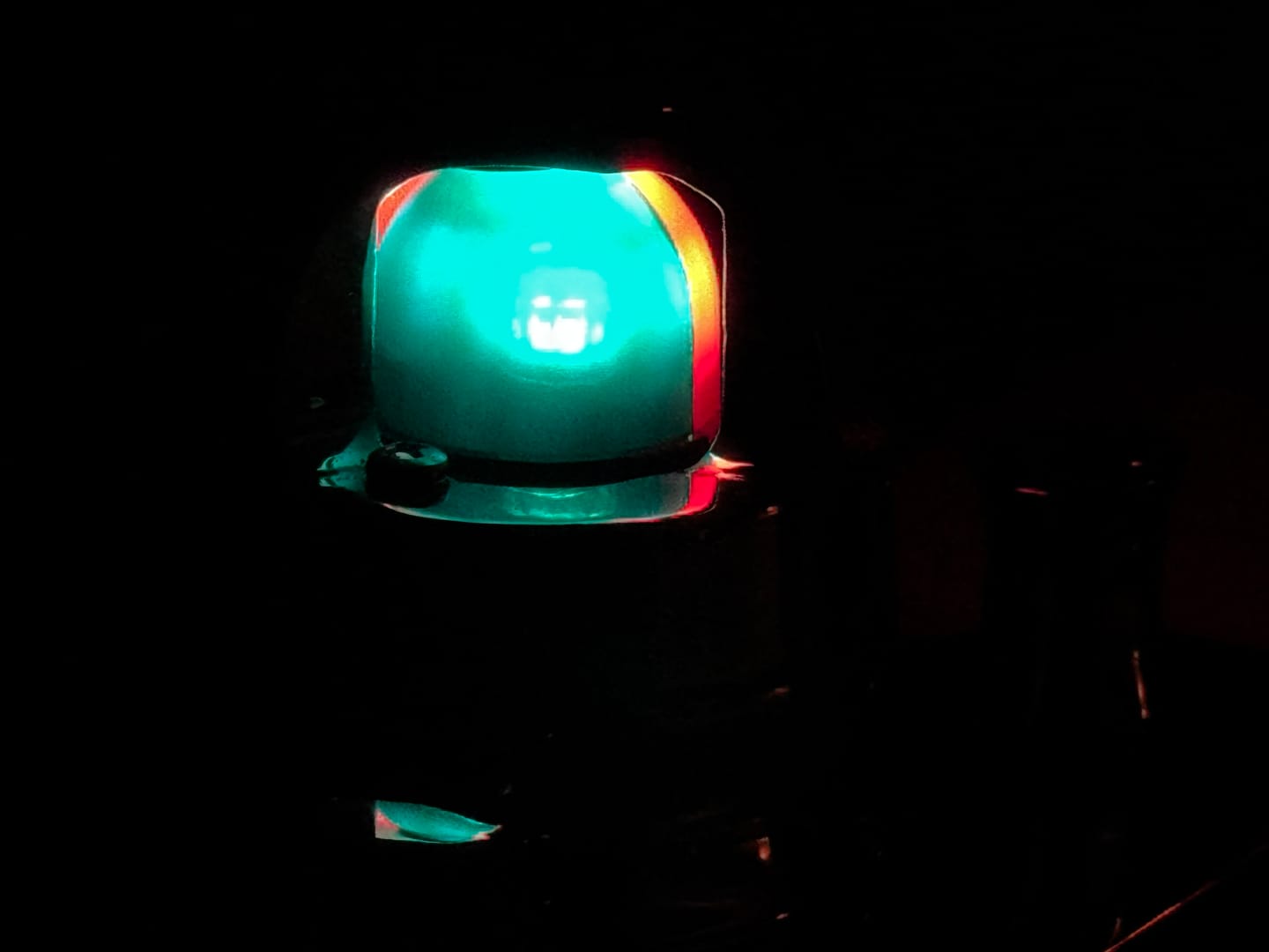 Customer photo review of Boston Whaler Classic Bow Light (1958-1984), Navigation Light With Chock (Led) 316 Stainless *Not Perko*