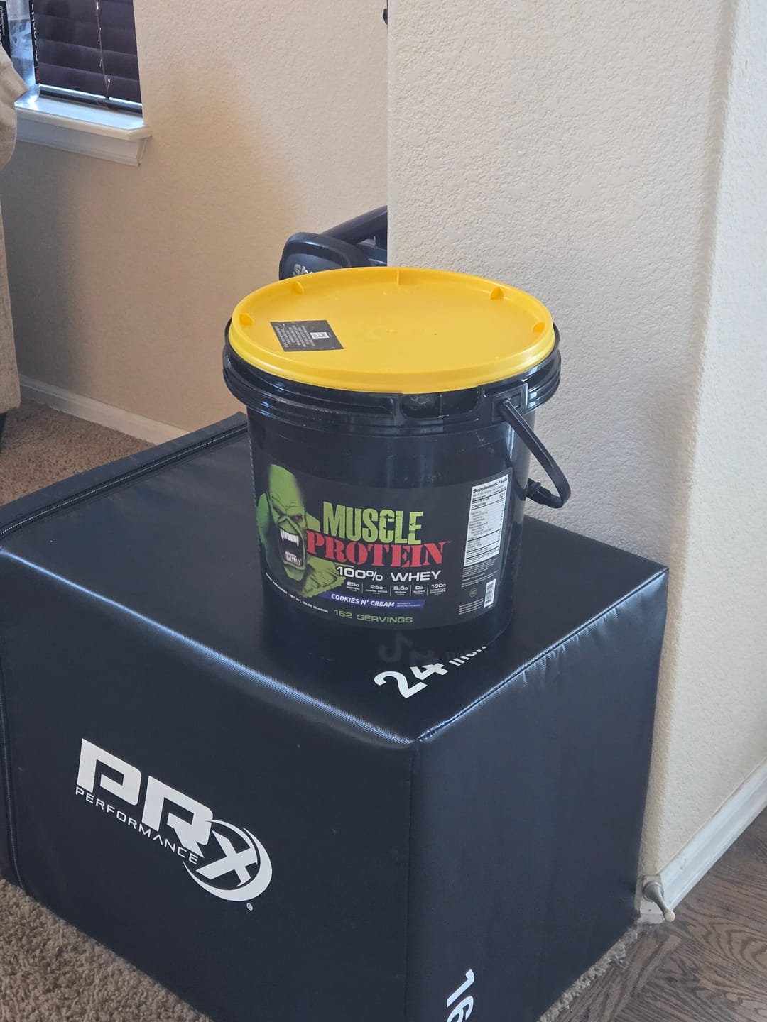 Customer photo review of Whey Protein Powder Bucket