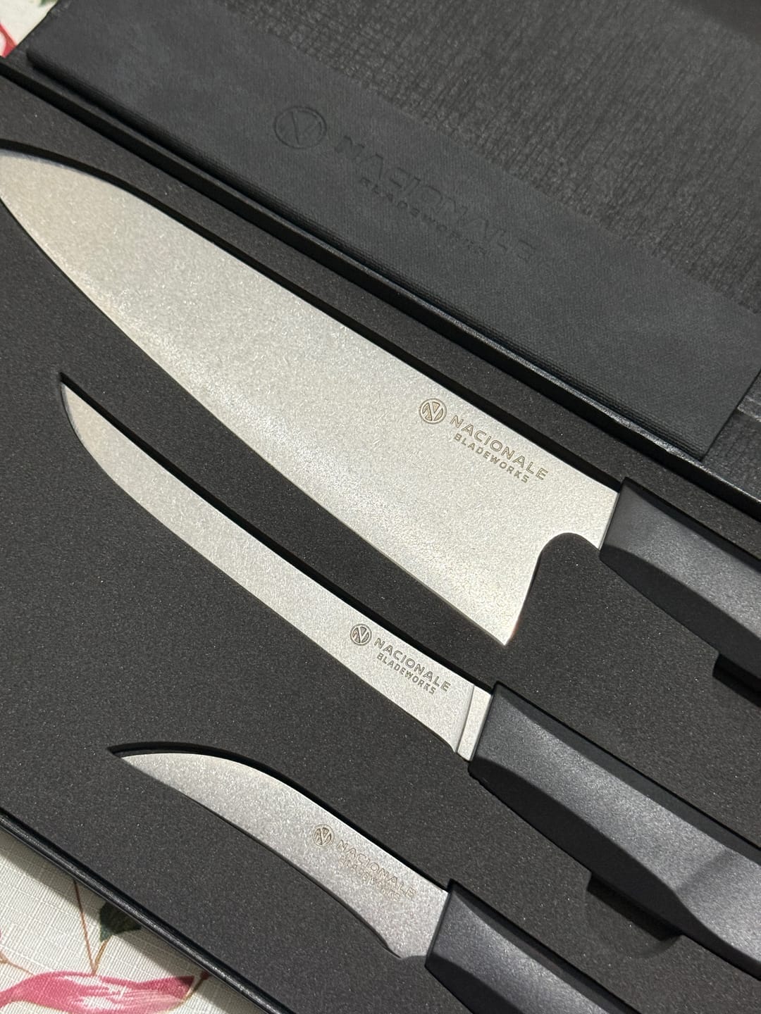 Customer photo review of 215mm Magnetic Knife Guard. Blackout PU