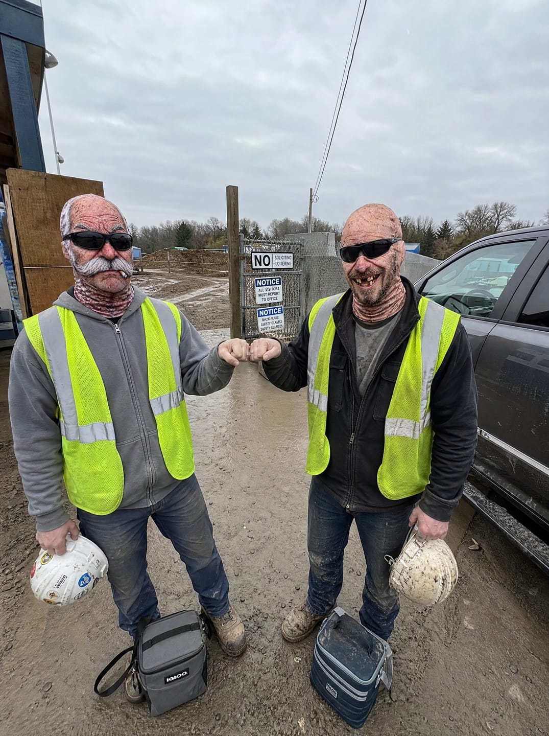Customer photo review of Frosty Face Work Mask