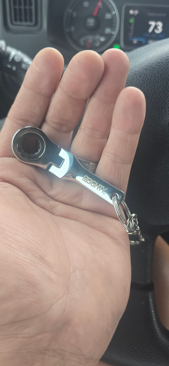 Customer photo review of 80Eighty® 10mm Wrench Keychain