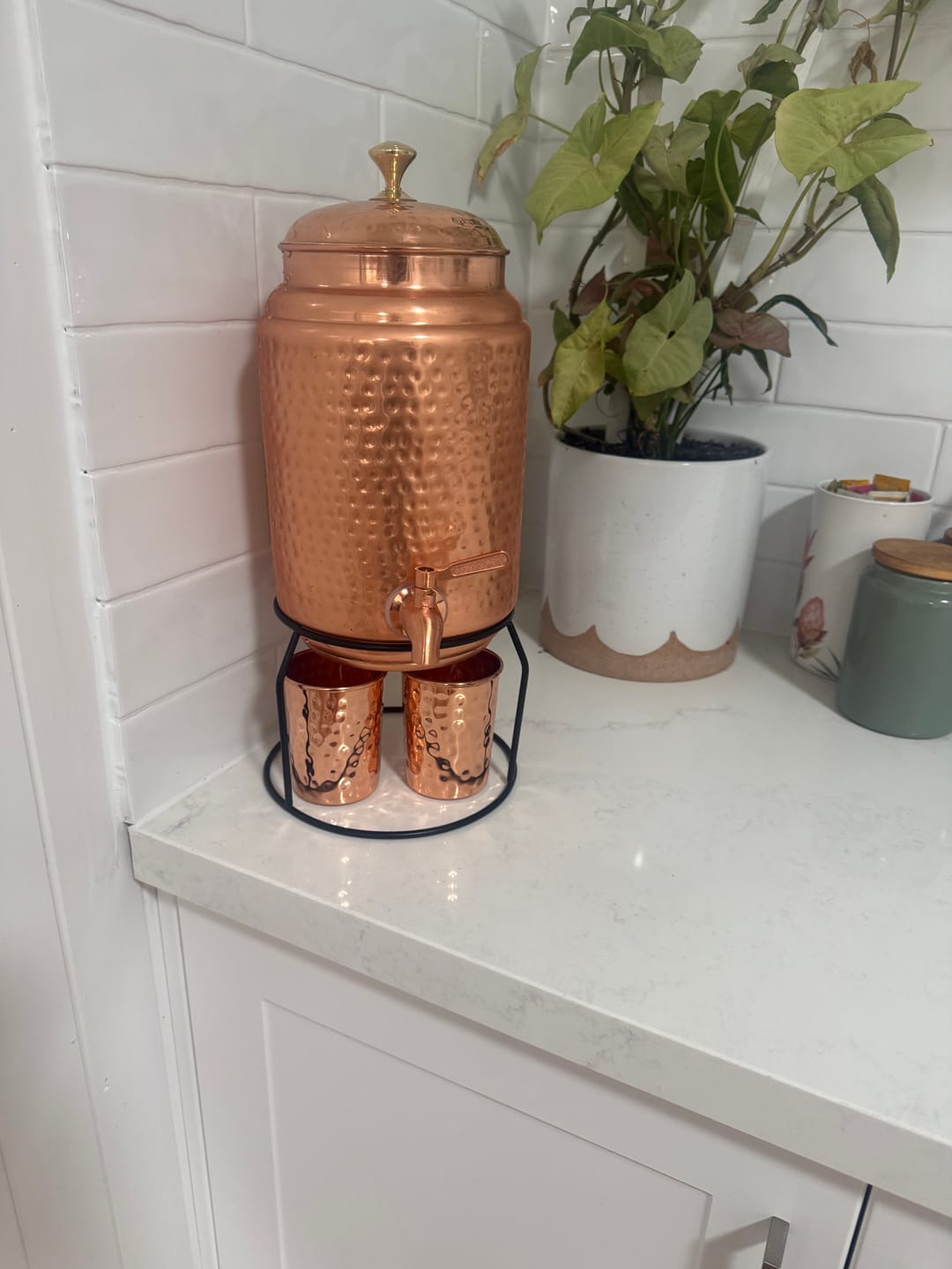 Customer photo review of 5L Pure Copper Water Dispenser with 300ml Cups & Stand